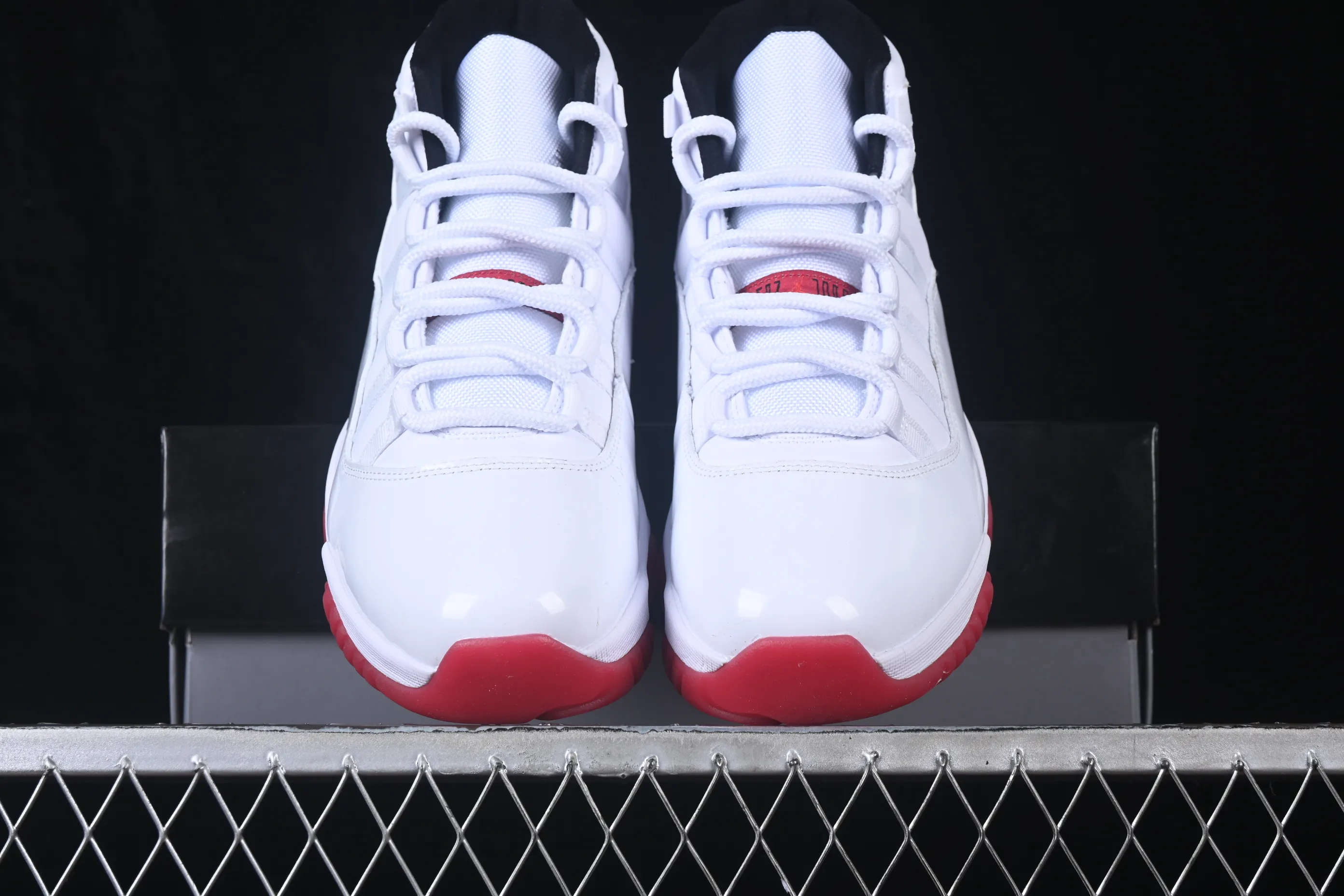 All categories Air Jordan Jordan series basketball shoes Air Jordan 11 Air Jordan 11 Retro AJ11 Joe 11 patent leather white and red CT8012-160